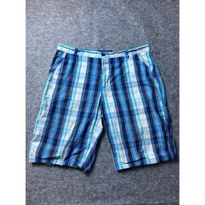 Southpole Shorts Mens 38 Blue Striped Casual Dress Pants